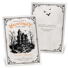 Haunted Mansion - Halloween Party Invitation