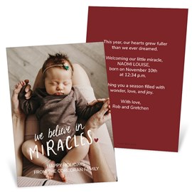 Miracles - Christmas Card