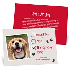 Goodest Boy - Christmas Card