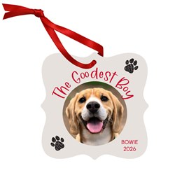 Goodest Boy - Metal Ornament