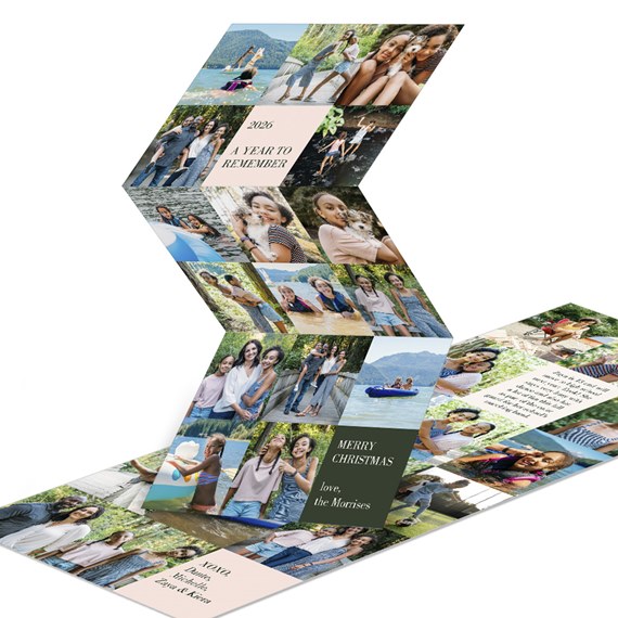 photo placeholder with text elements
