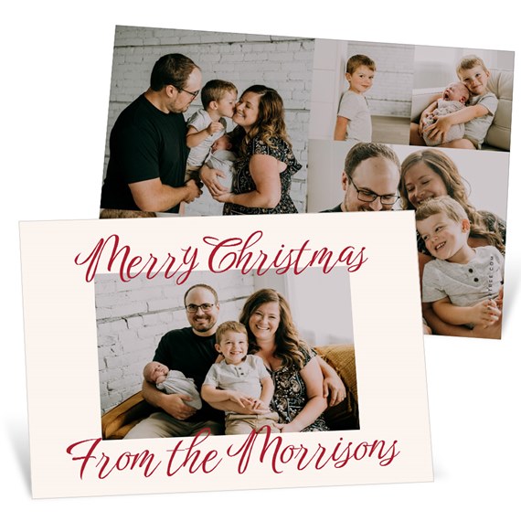 customizable text area, photo placeholder