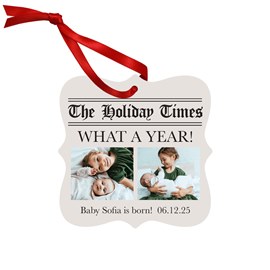 Holiday Times - Metal Ornament