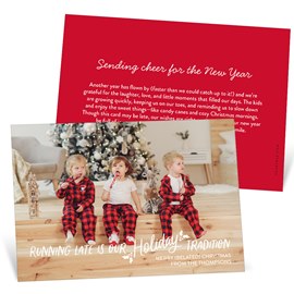 Running Late - New Year Card