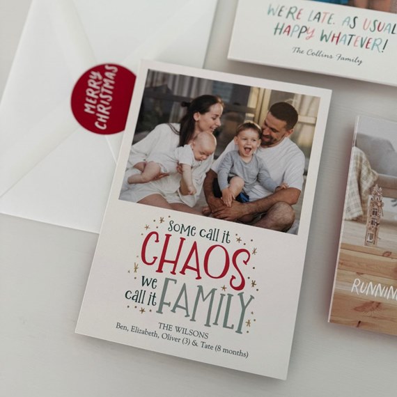 photo placeholder with decorative text