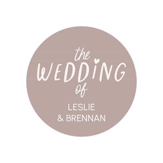 circular envelope seal for wedding