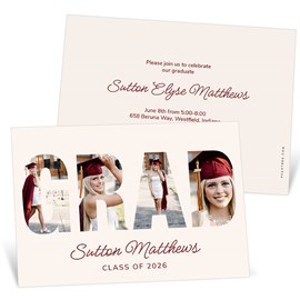 Photo Finish - Graduation Party Invitations