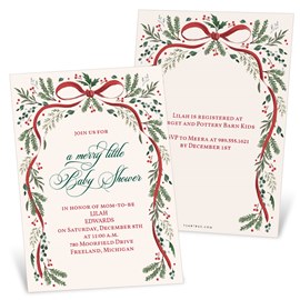 Merry Little Shower - Baby Shower Invitations