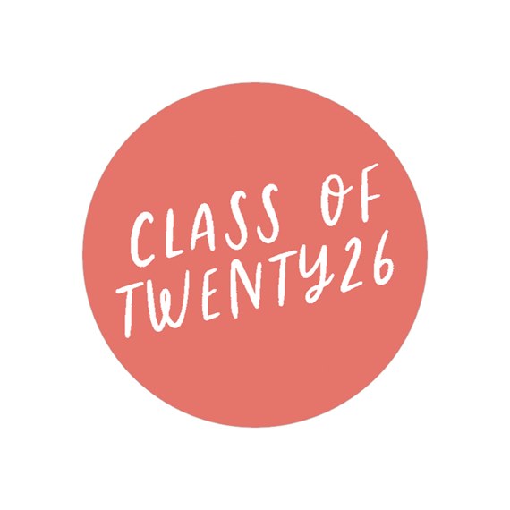 circular graduation sticker with customizable text area