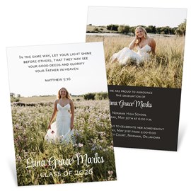 Shining Light - Graduation Party Invitations