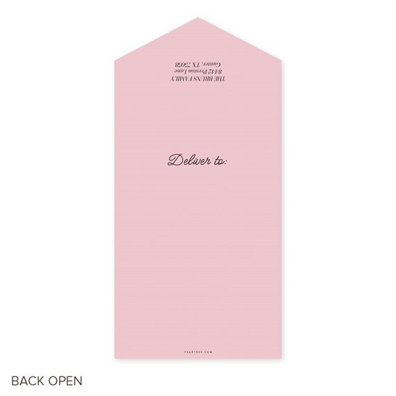 pink greeting card with customizable text area