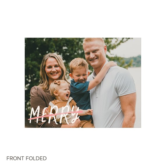 photo placeholder with 'MERRY' overlay