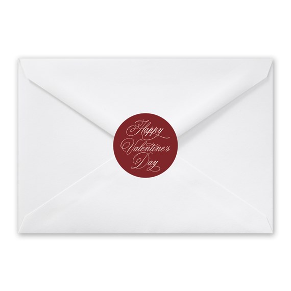 white envelope with red calligraphy seal