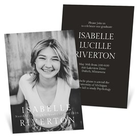 The Minimalist - Graduation Invitations