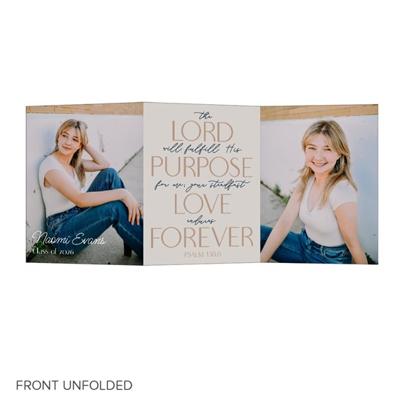 graduation party invitation with photo area and text