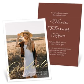 Shining Script - Graduation Party Invitations