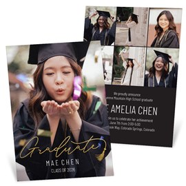 Golden Tassel - Graduation Invitations
