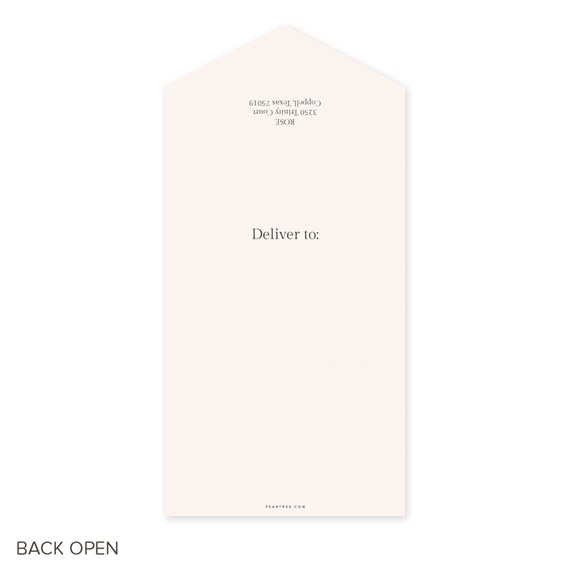 beige graduation announcement with text area