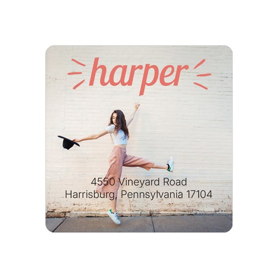 customizable text area with address information