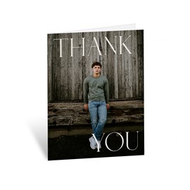 Opposite Type - Vertical - Thank You Card
