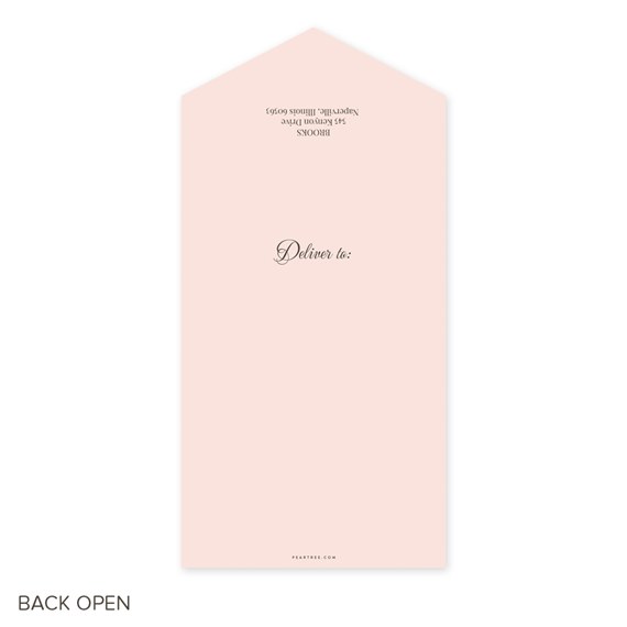 pale pink graduation invitation with script text