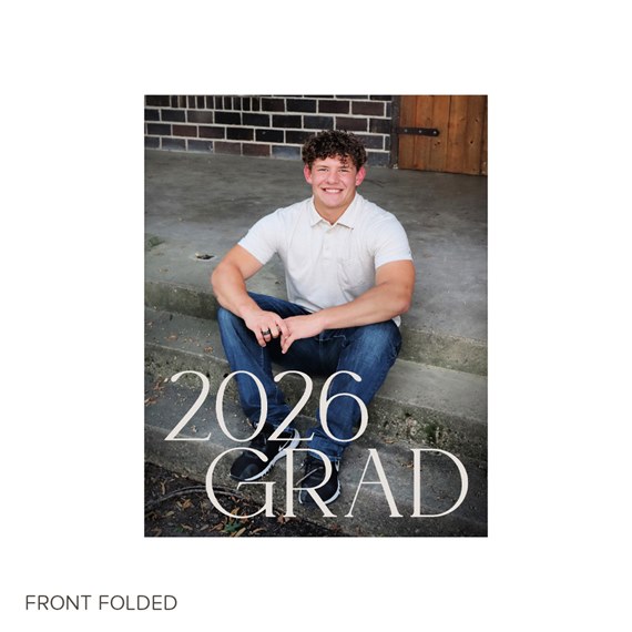 photo area with text '2026 GRAD'