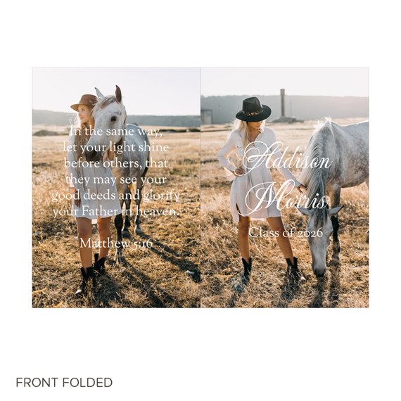 graduation party invitation with photo area