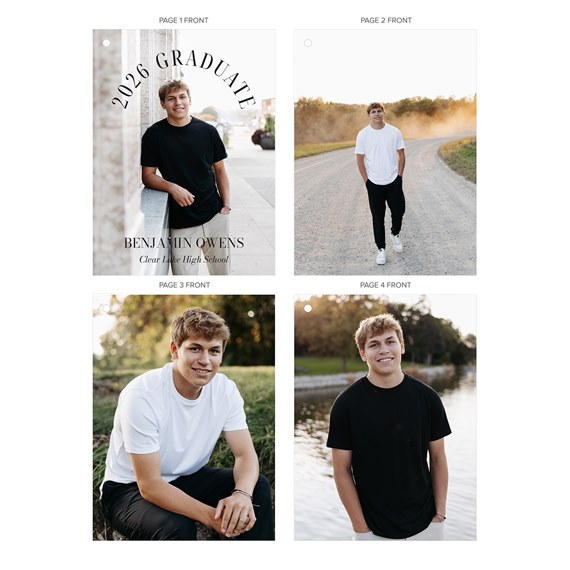 graduation party invitations with photo placeholders