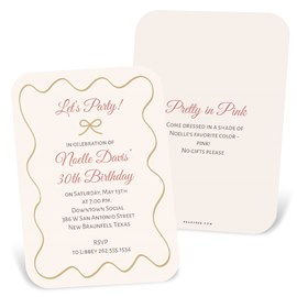 Sweetly Celebrated - Birthday Party Invitation