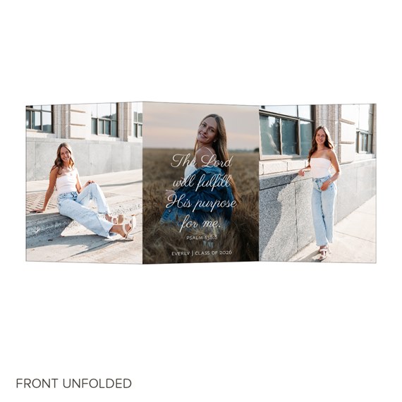 graduation invitation with photo placeholders and text area