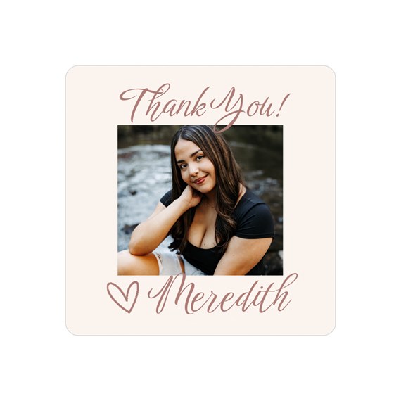 customizable text area with photo placeholder