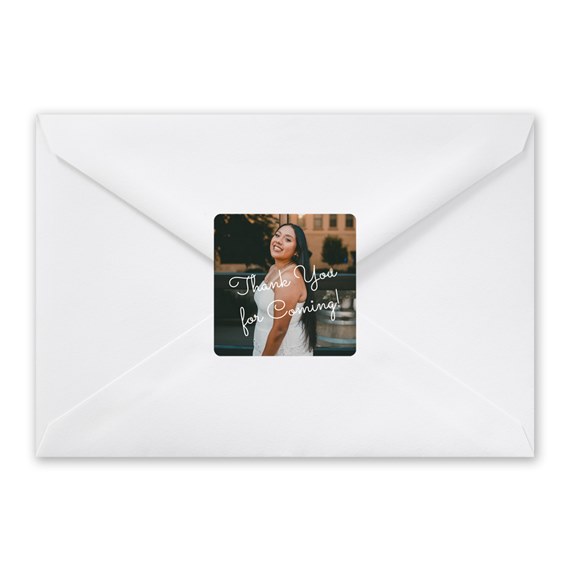 photo placeholder with decorative text