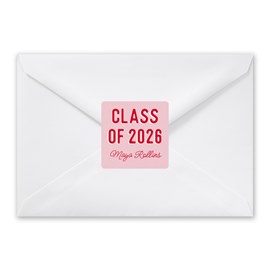 Color Coded - Graduation Envelope Seals