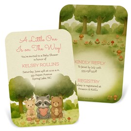 Whimsical Woodland - Baby Shower Invitations