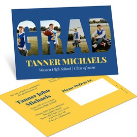 Photo Finish - Graduation Announcement Postcard