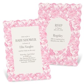 Floral Toile - Baby Shower Invitations