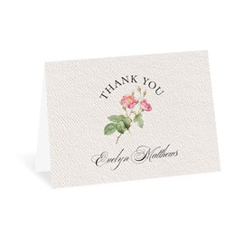 Vintage Rose - Thank You Card