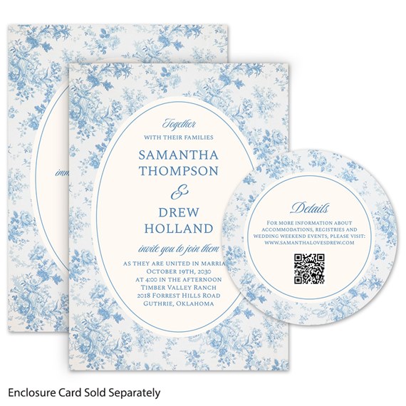 vintage floral wedding invitations with photo area