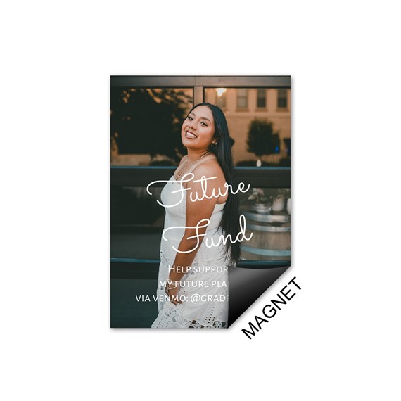 photo placeholder with graduation fund details