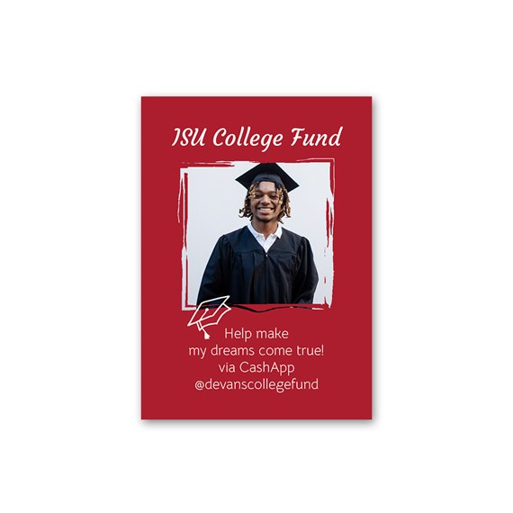 photo placeholder with decorative border and text