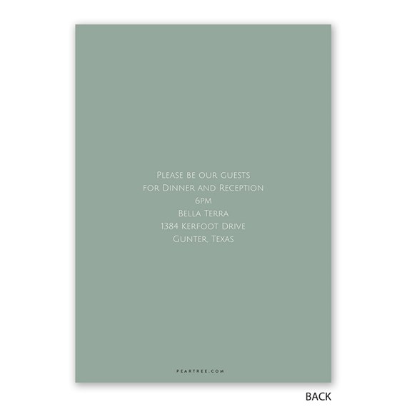 wedding invitation with customizable text area