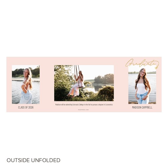 graduation invitation with photo placeholders