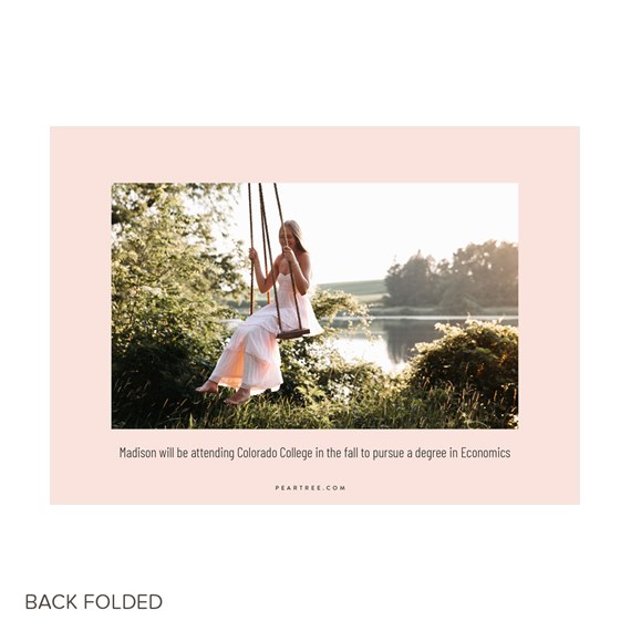 graduation party invitation with photo placeholder