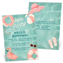 Pool Party - Party Invitations