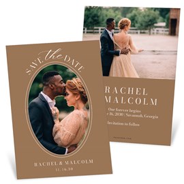 Oval Frame - Save the Date Cards