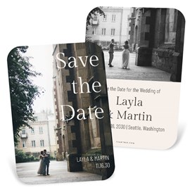 Big Type - Save the Date Cards