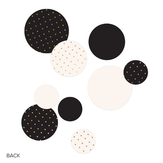 circle pattern design with gold accents