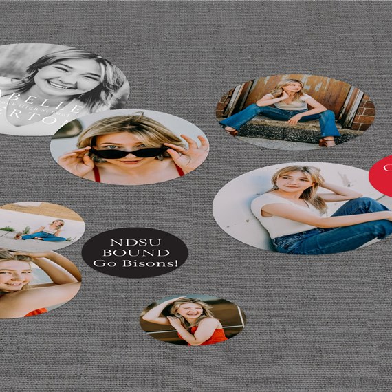 photo placeholders with text area