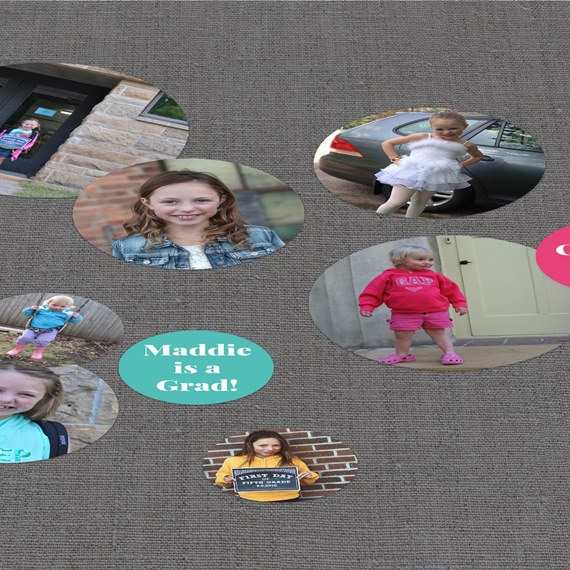 photo placeholders with text area