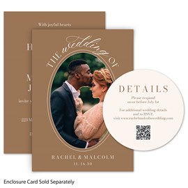 Oval Frame - Wedding Invitations